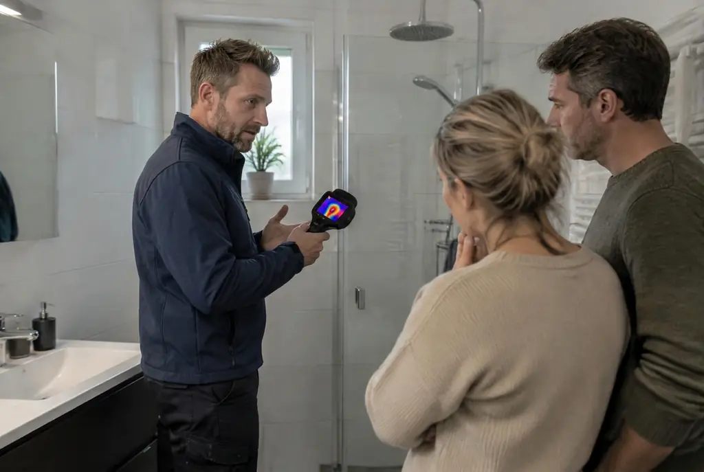 Lekdetectie Werkhoven – specialist legt bevindingen uit aan bewoner